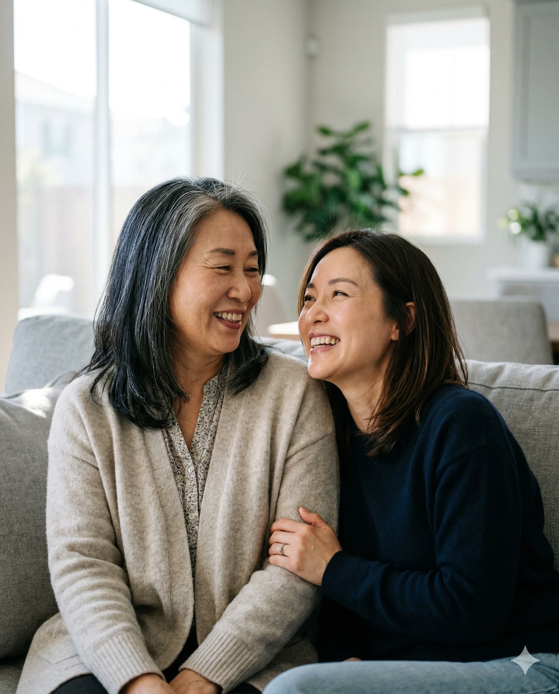 Family caring for an aging parent
