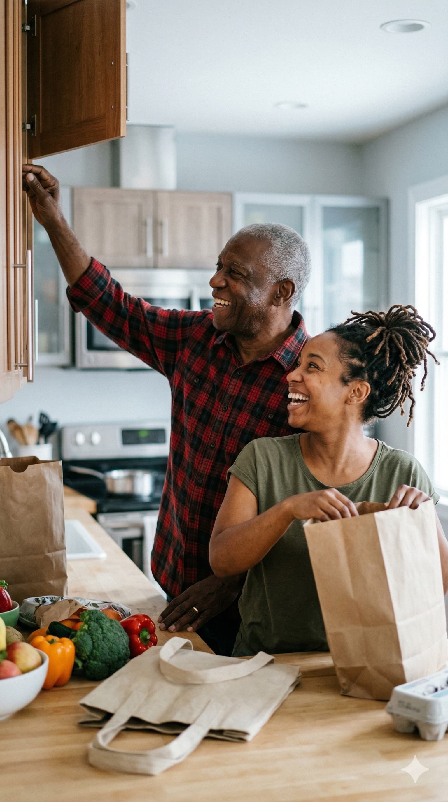Family caring for an aging parent